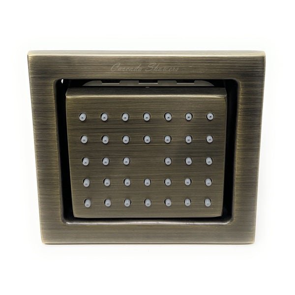 Cascada 4" Square (34-Nozzle) Body Spray Jet Shower - View 22