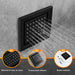 Cascada 4" Square (34-Nozzle) Body Spray Jet Shower