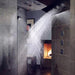 Cascada 4" Square (34-Nozzle) Body Spray Jet Shower - Detail View