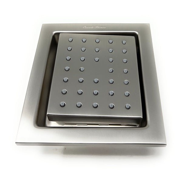 Cascada 4" Square (34-Nozzle) Body Spray Jet Shower - View 12