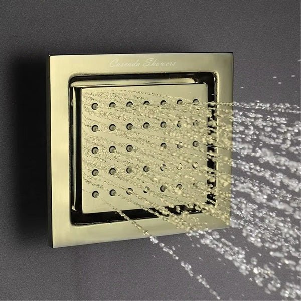 Cascada 4" Square (34-Nozzle) Body Spray Jet Shower - View 23
