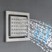 Cascada 4" Square (34-Nozzle) Body Spray Jet Shower - Close-Up