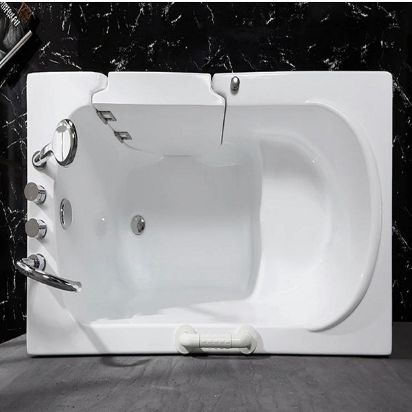 Cascada 52-inch Walk-in Bathtub with Right Side Door and Soaking Bathtub Function: The Perfect... Walk In Bath - Side View