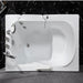 Cascada 52-inch Walk-in Bathtub with Right Side Door and Soaking Bathtub Function: The Perfect... Walk In Bath - Side View