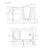 Cascada 52-inch Walk-in Bathtub with Right Side Door and Soaking Bathtub Function: The... Walk In Bath - Lifestyle View