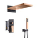 Cascada 9”x22” Contemporary shower system - Installation View