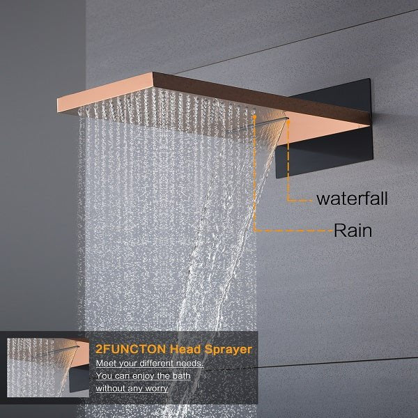 Cascada 9”x22” Contemporary shower system - Features