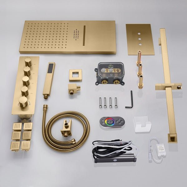 Cascada Capri 9"x22” Music LED Shower System: The Shower System of Your Dreams - Close-Up