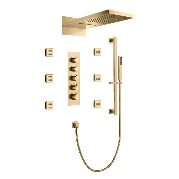 Cascada Capri 9"x22” Music LED Shower System: The Shower System of Your Dreams