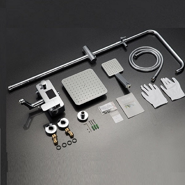 Cascada Allure 8" Digital Shower Faucet System Chrome Finish - Lifestyle View