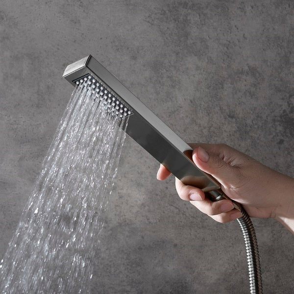 Cascada Annecy 12” Shower System - Brushed Nickel - Dimensions