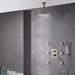 Cascada Annecy 12” Shower System - Brushed Nickel - Side View