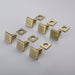 Cascada Annecy 12” Square Shower System - Brushed Gold - Close-Up