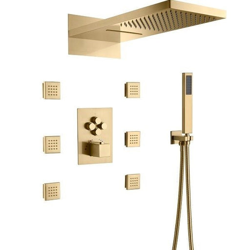 Cascada Annecy 9"x22” Rectangular Shower System