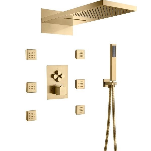 Cascada Annecy 9"x22” Rectangular Shower System
