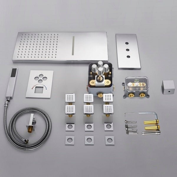 Cascada Annecy 9"x22” Shower System - Detail View