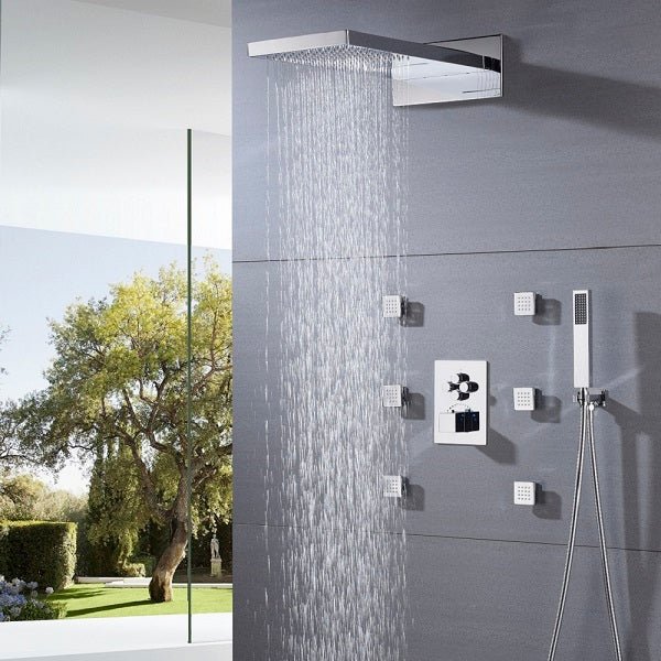 Cascada Annecy 9"x22” Shower System - Side View