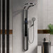 Cascada Aqualuxe 70" Multifunction Circular Digital Shower Panel System - View 10