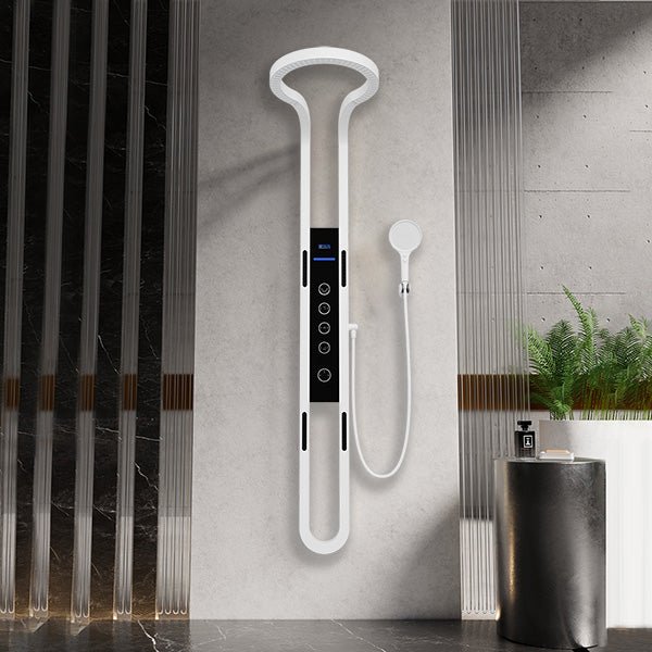 Cascada Aqualuxe 70" Multifunction Circular Digital Shower Panel System - View 13
