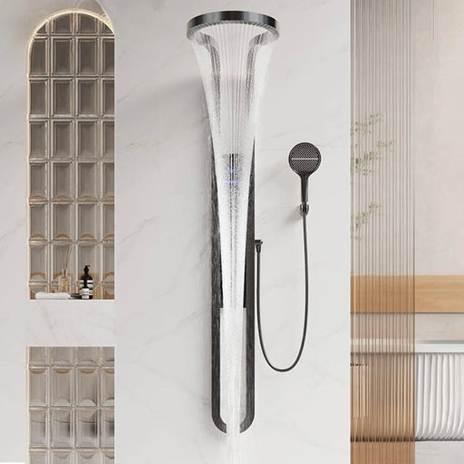 Cascada Aqualuxe 70" Multifunction Circular Digital Shower Panel System