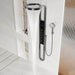 Cascada Aqualuxe 70" Multifunction Circular Digital Shower Panel System - Side View