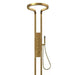 Cascada AquaTech Elite 80" Brushed Gold Circular Shower Panel System - Detail View