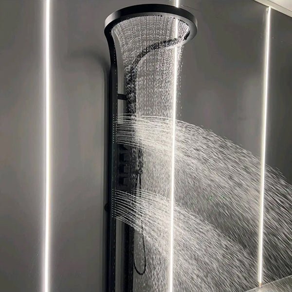 Cascada AquaTech Elite 80" Multifunction Circular Shower Panel System - Close-Up