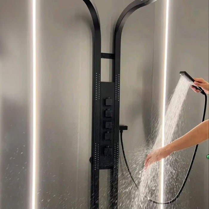 Cascada AquaTech Elite 80" Multifunction Circular Shower Panel System - View 12