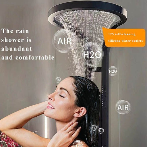 Cascada AquaTech Elite 80" Multifunction Circular Shower Panel System - Side View