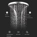 Cascada AquaTech Elite 80" Polished Chrome Circular Shower Panel System - Detail View