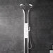 Cascada AquaTech Elite 80" Polished Chrome Circular Shower Panel System - Side View