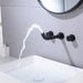 Cascada Arno Wall-Mounted Waterfall Faucet – Modern Bathroom Sink Fixture - Close-Up