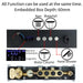 Cascada Artemisia 12"x36" LED Music Digital Large Shower System - Close-Up