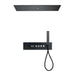 Cascada Artemisia 12"x36" Matte Black LED Music Digital Large Shower System - View 12