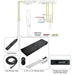 Cascada Artemisia 12"x36" Matte Black LED Music Digital Large Shower System - Lifestyle View