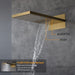 Cascada Aspen 9"x22" Brushed Gold LED Shower System - Detail View