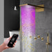 Cascada Aspen 9"x22" Brushed Gold LED Shower System