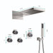 Cascada Aspen 9"x22" Brushed Nickel LED Shower System - View 9