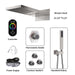 Cascada Aspen 9"x22" Brushed Nickel LED Shower System - Lifestyle View