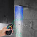 Cascada Aspen 9"x22" Brushed Nickel LED Shower System - Dimensions