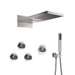 Cascada Aspen 9"x22" Brushed Nickel LED Shower System - Installation View