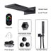 Cascada Aspen 9"x22" Matte Black LED Shower System - Lifestyle View