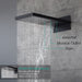 Cascada Aspen 9"x22" Matte Black LED Shower System - View 9