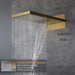Cascada Aspen 9"x22" Music LED Shower System - Detail View