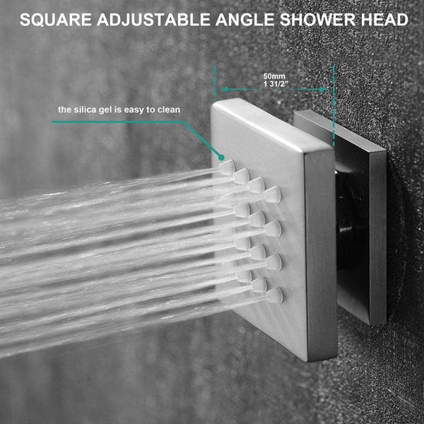 Cascada Assisi 10" Ceiling Mount Digital Rainfall Shower System - Installation View