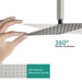 Cascada Assisi 10" Ceiling Mount Digital Rainfall Shower System - Lifestyle View