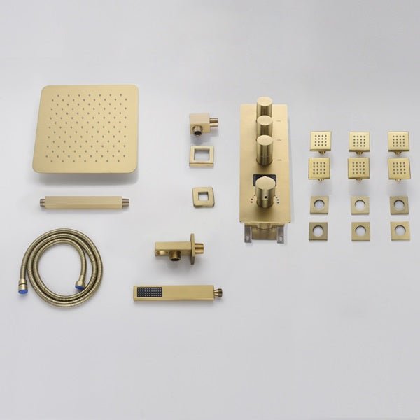 Cascada Assisi 10" Thermostatic Digital Display Shower System - Close-Up