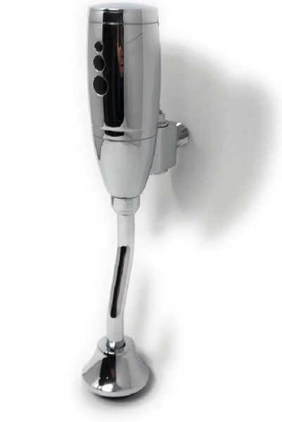Cascada Automatic Sensor Toilet Urinal Flush Valve Intelligent Faucet Infrared Wall Mounted (Round) - Side View