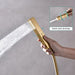 Cascada Barcelona 12" Brushed Gold Rain Shower Set - Side View