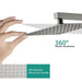 Cascada Barcelona 12" Brushed Nickel Rain Shower Set - Detail View
